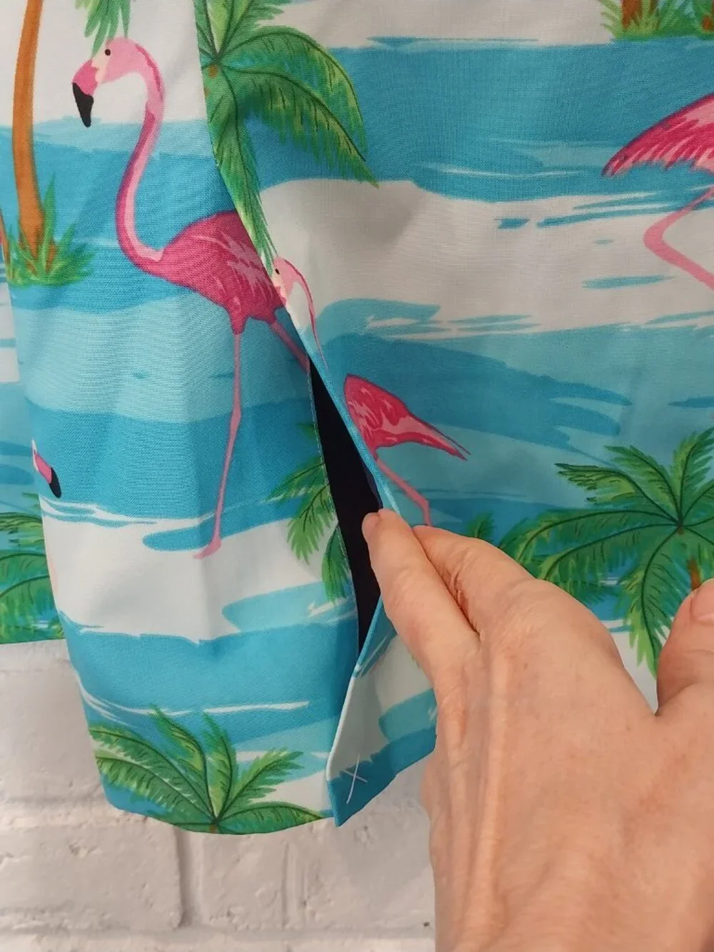 OppoSuits Mens 38 Jacket Pants Suit Tropical Flamingo Beach Party Blue Pink NEW.